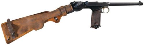 Ludwig Loewe & Co. Borschardt Model 1893 semi automatic pistol with rig and accessories, serial 