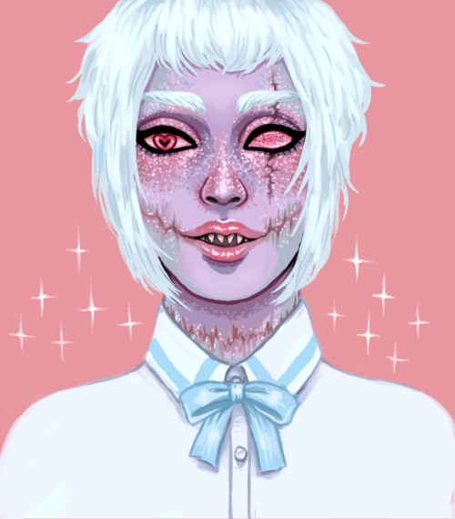 choupop:  sorry his face is just too much fun to draw  i rly want to name him after some physical disease or body part in latin but i can’t come up with anything good aah