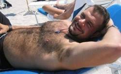 hairy chest - sexy muscle - mature men