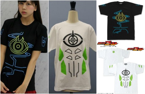 T-shirts styled after the Kamen Rider Necrom/Specter designs are once again available from Bandai!