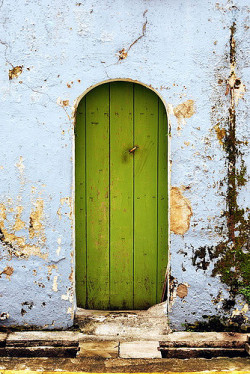 chillypepperhothothot:Green door by tuis