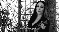 yourtangentsareshowing:  Oh yes. Yes COMPLETELY. Morticia Addams, you saucy minx.