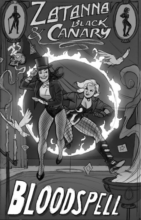 Today the DC comics original graphic novel, Black Canary and Zatanna: Bloodspell, written by Paul Di