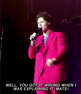 dunkirks:Harry calling out a fan after he explained how he wanted the crowd to sing "All You Ne