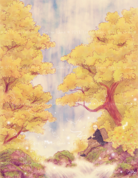 azamimatsuri:Here is my second artwork based on the beautiful anime Mushishi [蟲師] by Urushibara Yuki