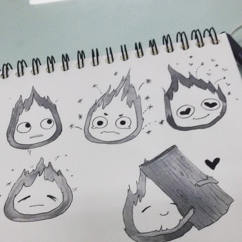 Calcifer! #howlsmovingcastle #casteloanimado