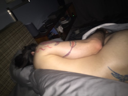 bdsmffhardpound:  Playing with my sleeping roommate’s ass. I got two fingers inside of his hol