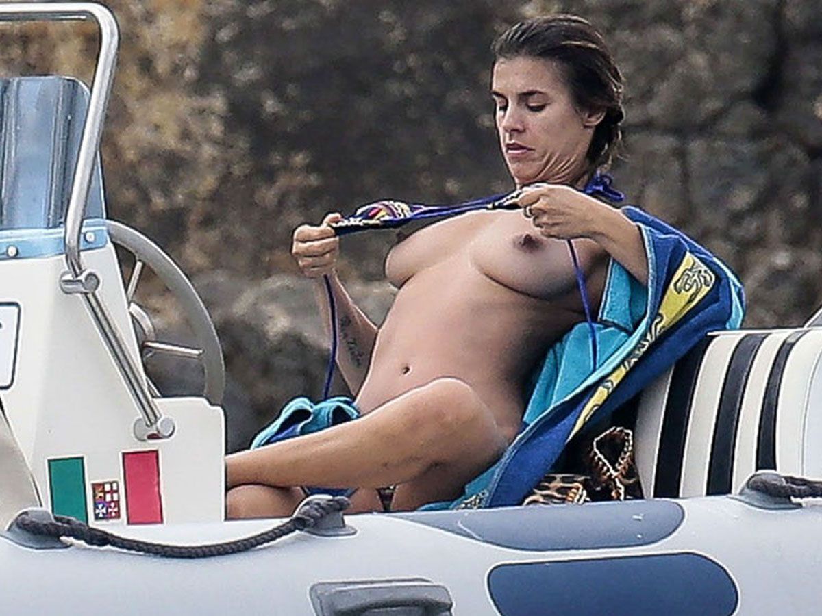 toplessbeachcelebs:  Elisabetta Canalis (Italian Actress) topless in Sardinia (July