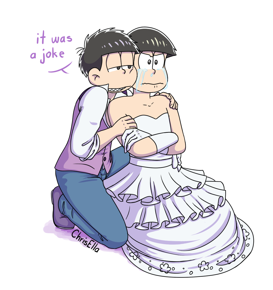 chris-ella:  You can’t make that kind of jokes. You broke Jyushi’s heart .