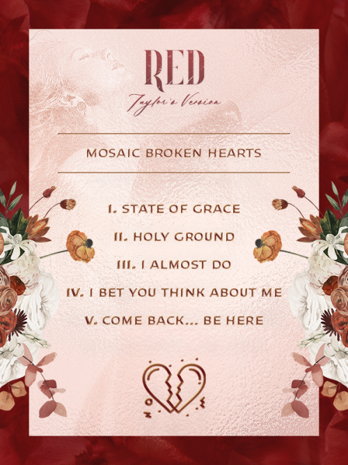 hermionegrangcr: @tsnation event 04 | album redesignRed (Taylor’s Version): thematic chapters 