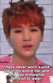 Yoongi + Pink 
