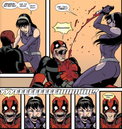 comic-commentary:   &ldquo;Thanks, pal.&rdquo;  from Hawkeye vs. Deadpool #03