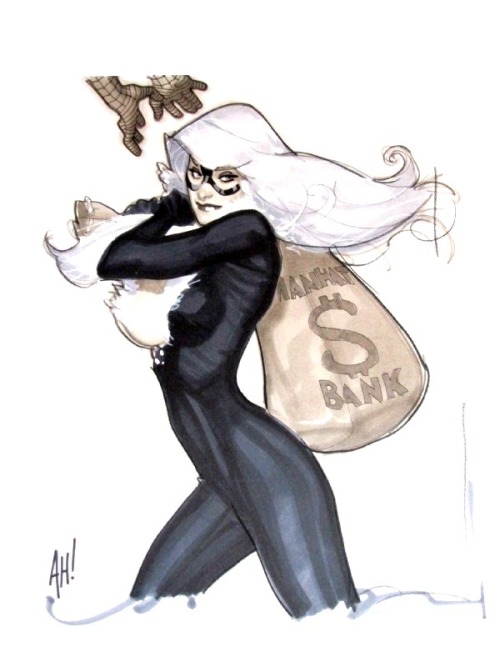 marvel1980s:Black Cat by Adam Hughes