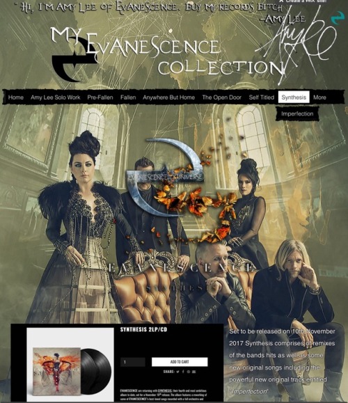 ‪New page to my Evanescence Universe for #Synthesis go check it out and see the rest of my collectio