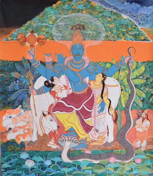 Krishna, with reference to several of his pastimes by Rayana Giridhar Gowd