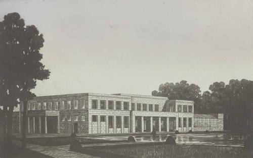 Design for Country House “Ellenwoude”. Wassenaar, Netherlands1911. Peter Behrens  
