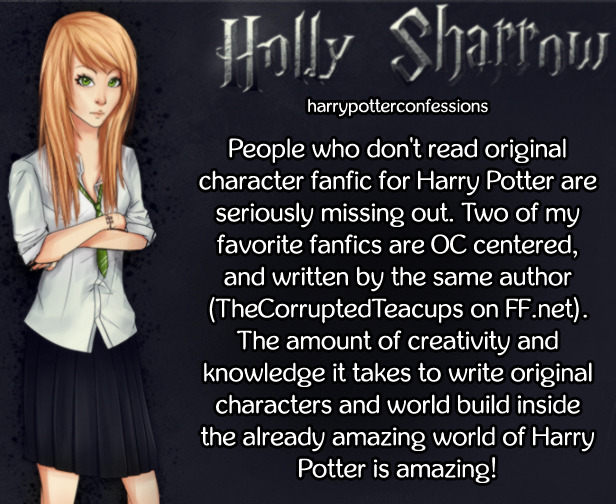 underskud zebra slap af harry potter confessions. — People who don't read original character fanfic ...