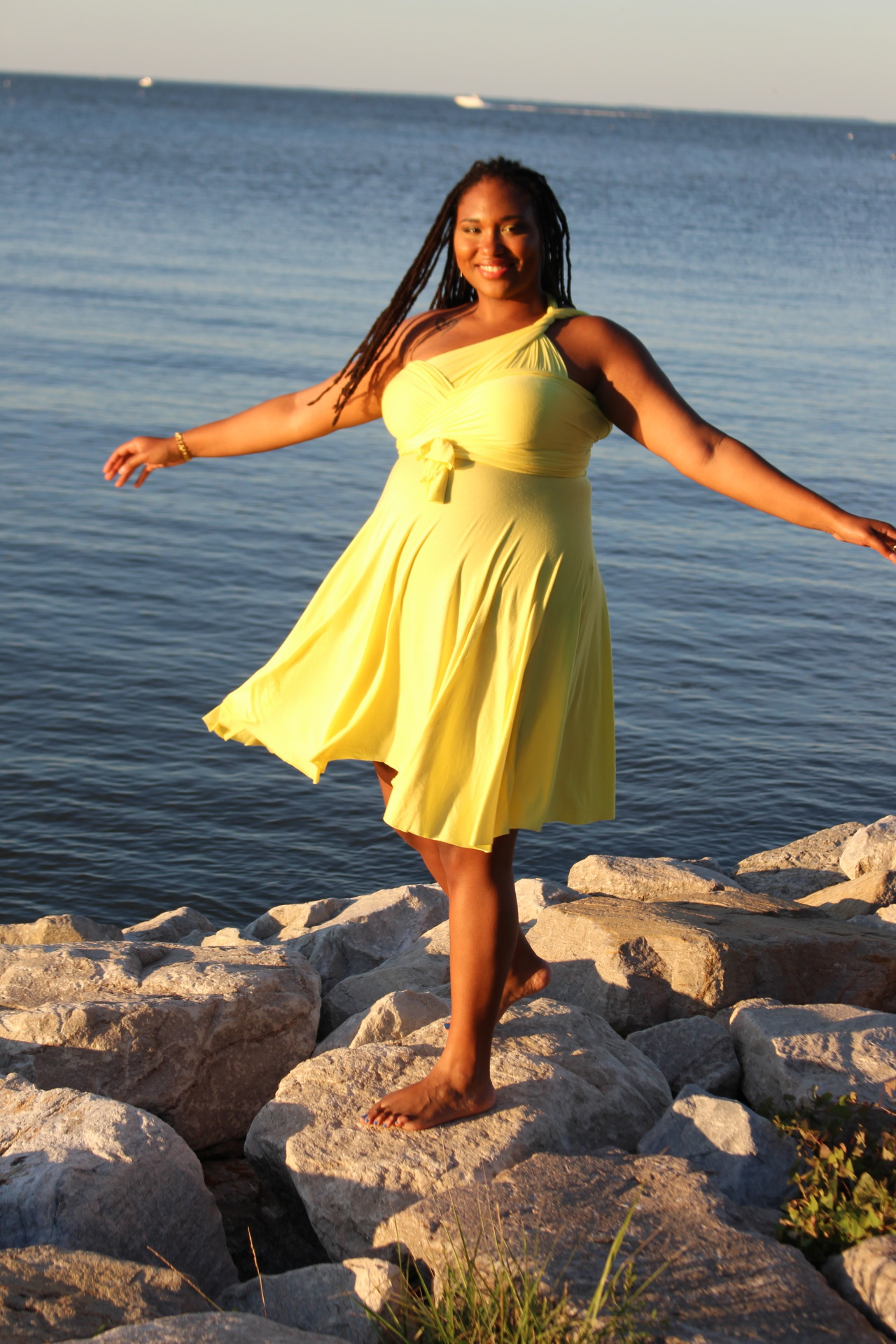 athickgirlscloset:  New Post! Yellow Beauty on the Water!