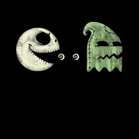 creaturesofnight: Skelleton-man or PacPumpkin?   Why not Jacman?