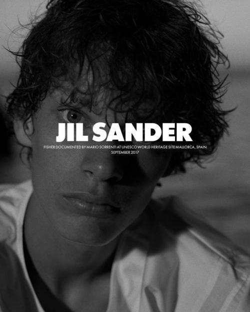 menandfashion: JIL SANDERSpring/Summer 2018 campaign Jolie Alien and Fisher Smith by Mario Sorrenti