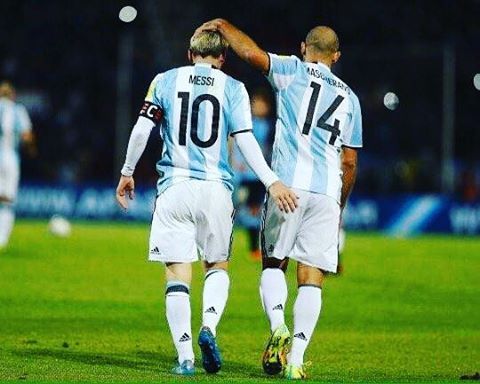 #messi #mascherano #leo #argentina #bro #captain