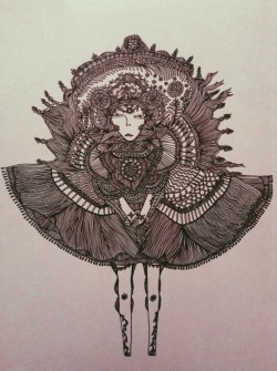 aztecaenrose:   drew this and wrote poems