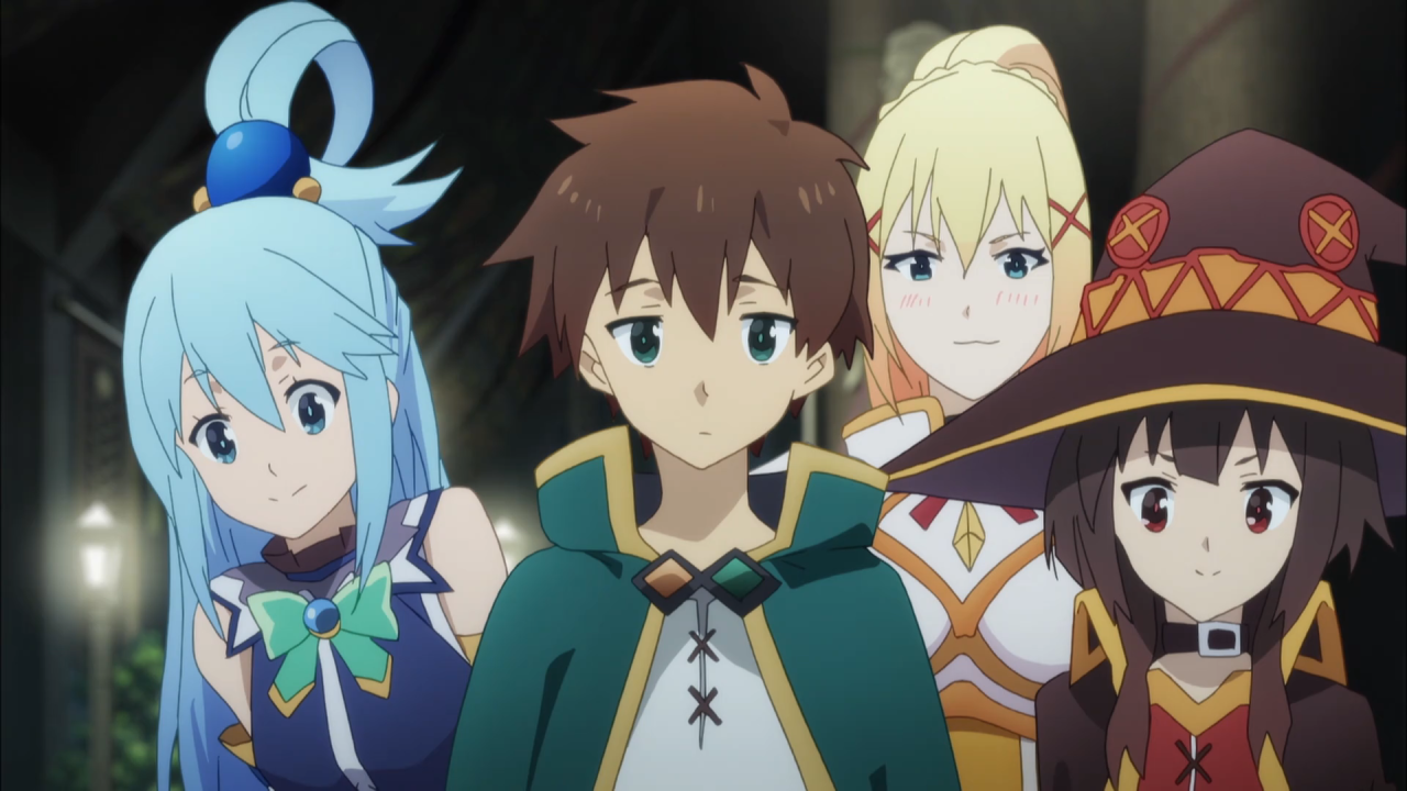 Download Follow the adventure of Kazuma and his mischievous gang in the  world of Konosuba.