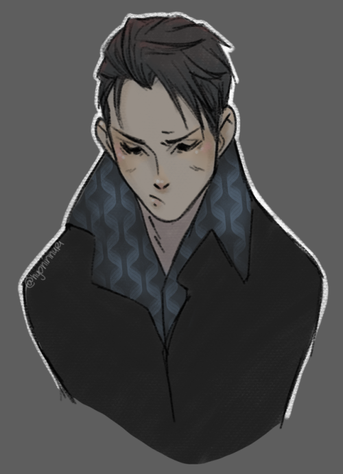 Reverse!AU: Connor isn’t happy about having to be paired up with an Android, but personal issu