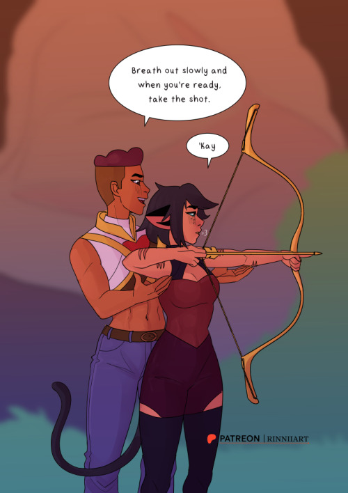 Bow Teaches Catra How To Use A Bow And Arrow. I Love Seeing Cata And Bow's Friendship