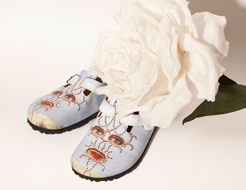 Slip your feet into the Surrealist movement in these Opening Ceremony & Magritte Birkenstock clo