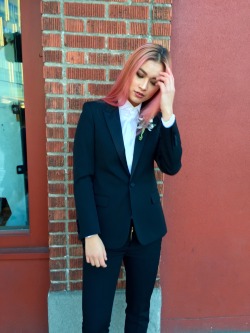 esspressgogh:  Some guy at homecoming came up to me and told me I couldn’t wear a suit because I was a girl…Pretty sure he was just mad I looked better in a suit than him 👀 