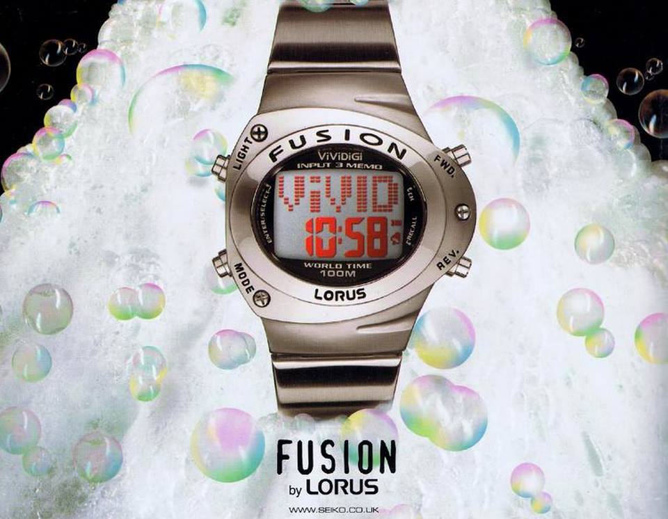 Y2K Aesthetic Institute — 'Fusion' watch by Lorus/Seiko (1999)