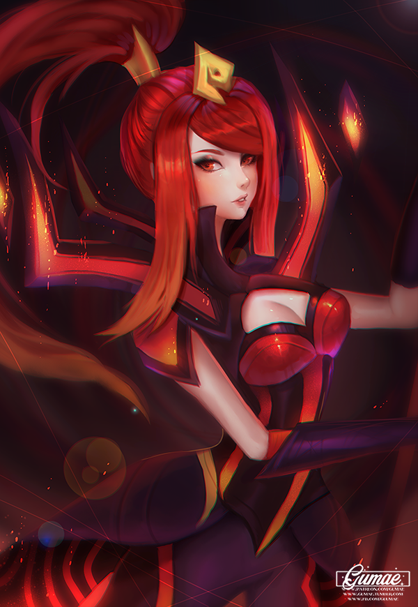 gumae:ELEMENTALIST LUX | Dark, Storm, Magma, Mystic and Ice.now available as a prints