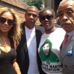 dthedirector:  #kinghov #jayz and #beyonce out to support #justicefortrayvon