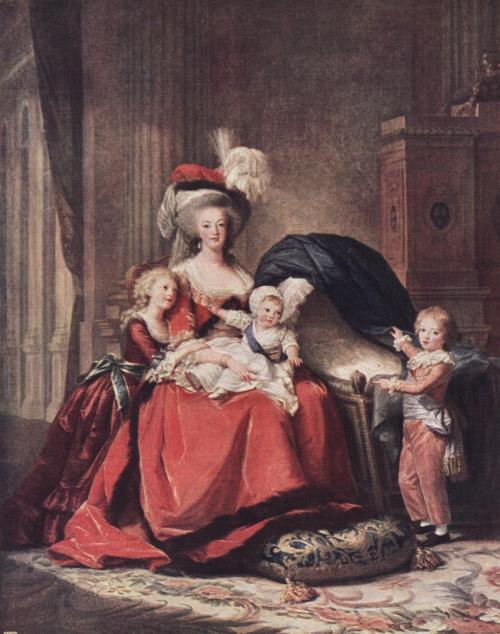 Élisabeth Vigée-Lebrun, Marie Antoinette and Her Children. 1788, oil on canvas. Mus&ea