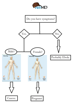 tastefullyoffensive:  Helpful WebMD Flowchart [x]