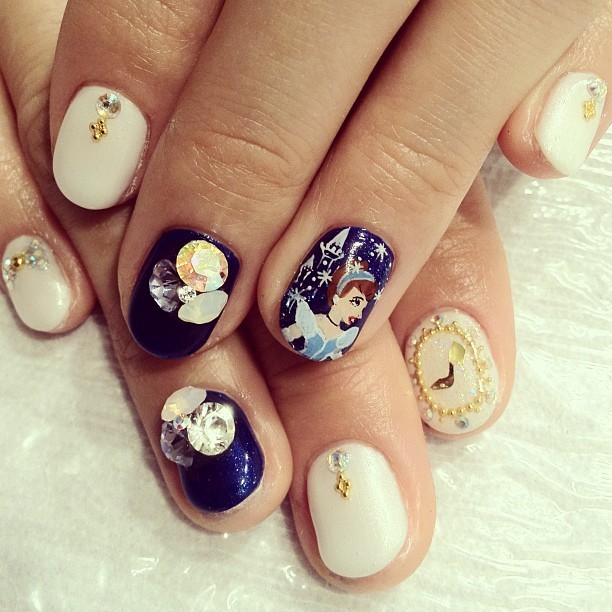 I Am Nailartist Hana4 I Drew Cinderella Nail Nails Nailart I Am Nailartist Hana4 I Drew Cinderella Nail Nails Nailart