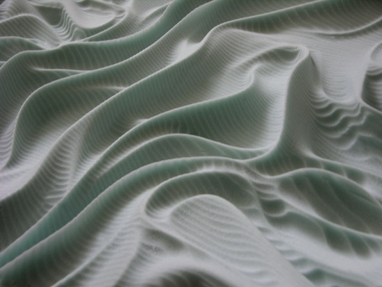 vuls: Daniel Widrig Drapery (2009) Polystyrene, CNC machined 