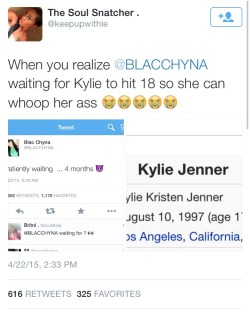 Six9Oddess:  Blac Chyna Is Waiting To Whoop Kylie’s Ass Legally