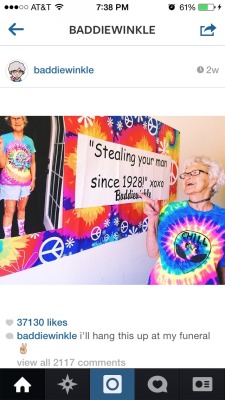 714-951:  2cuuuute:  this grandma makes me so happy   the actual teenage/young girls that act like this are annoying