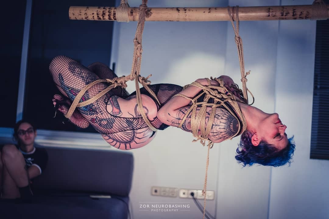 zorneurobashing:  More #shibari with Lena Misfit #kuzushi #bondage #japanesebondage