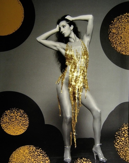 superseventies:Cher wearing a costume by Bob Mackie.