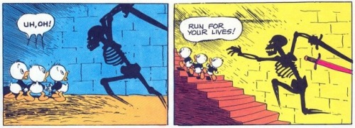 Some random Carl Barks panels.Something that becomes obvious when you look at the first and last two