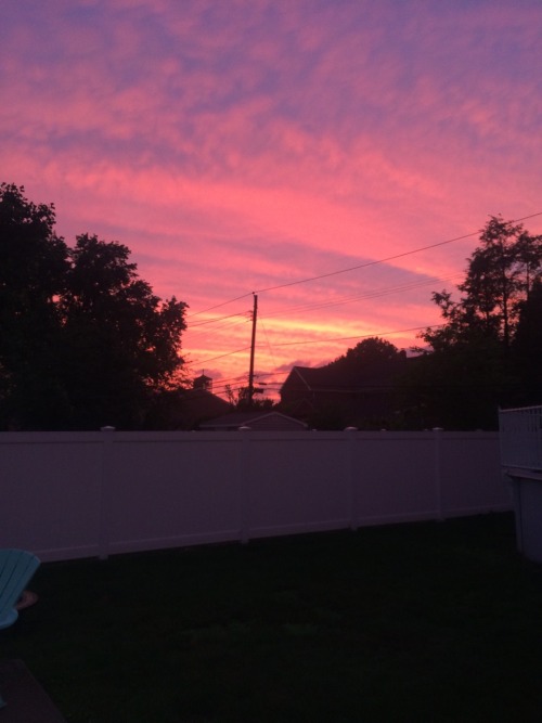 viol-ent-eyes:  Since my neighbor cut down their tree, I now get a perfect view of the sunsets  👼👼