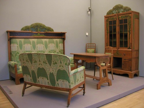 Alberto Issel (Italian,1848–1926)-Art Nouveau living room furniture ,1902. Museum Wolfsoniana ,Genoa