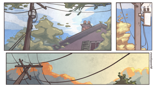 Wanted to practice clouds and trees. Been having this design in mind for a while so it’s nice 