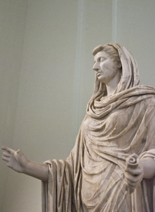 myglyptothek:Statue of Octavia. Early I century AD. Marble. Museo Archeologico Nazionale di Napoli. 