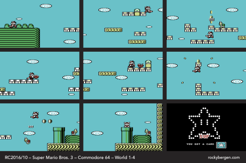 Super Mario Bros. 3 for Commodore 64 - Progress Shots 1.I am FEELING this!! :D