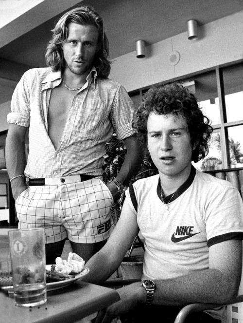 Bjorn Borg and John McEnroe …two world-class tennis sensations..incredible to watch …n