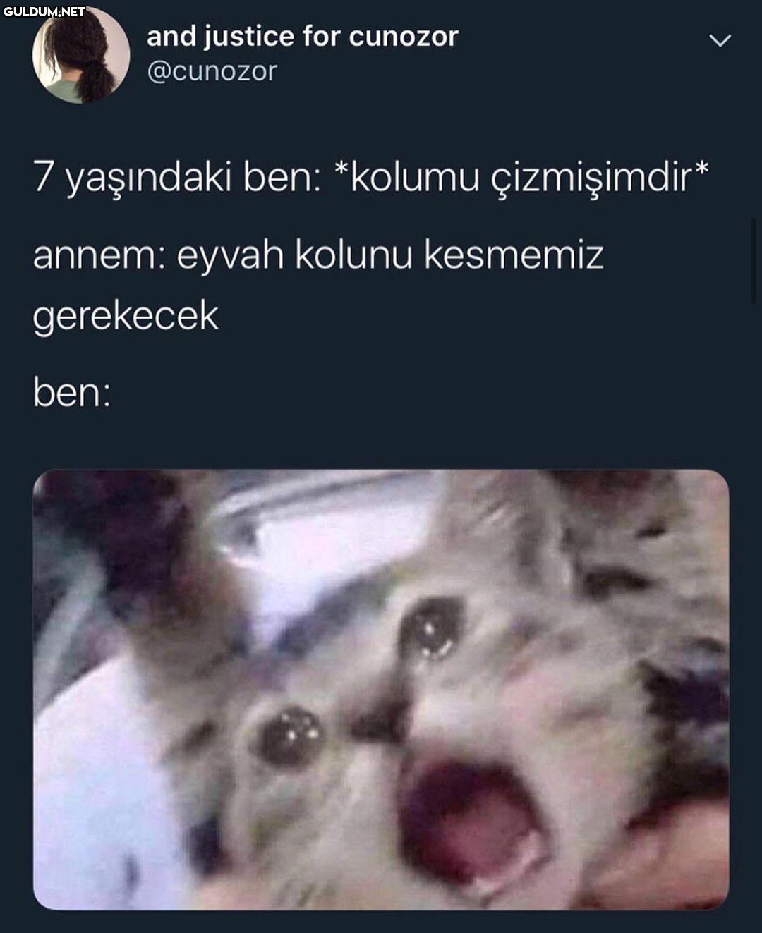 çocukken buna inanmayan...